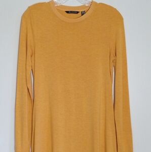 Halston modal heather long sleeve tunic women's size XXS